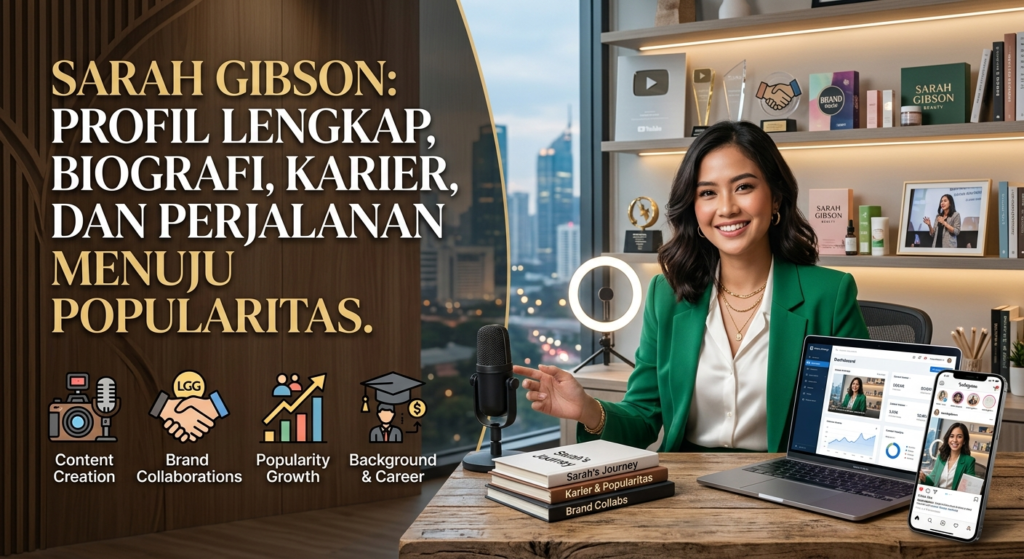 Sarah Gibson: Profil Lengkap, Biografi, Karier, dan Perjalanan Menuju Popularitas