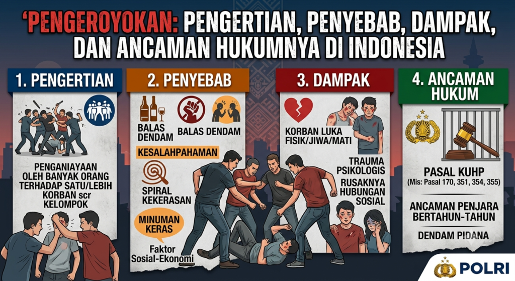 Pengeroyokan: Pengertian, Penyebab, Dampak, dan Ancaman Hukumnya di Indonesia