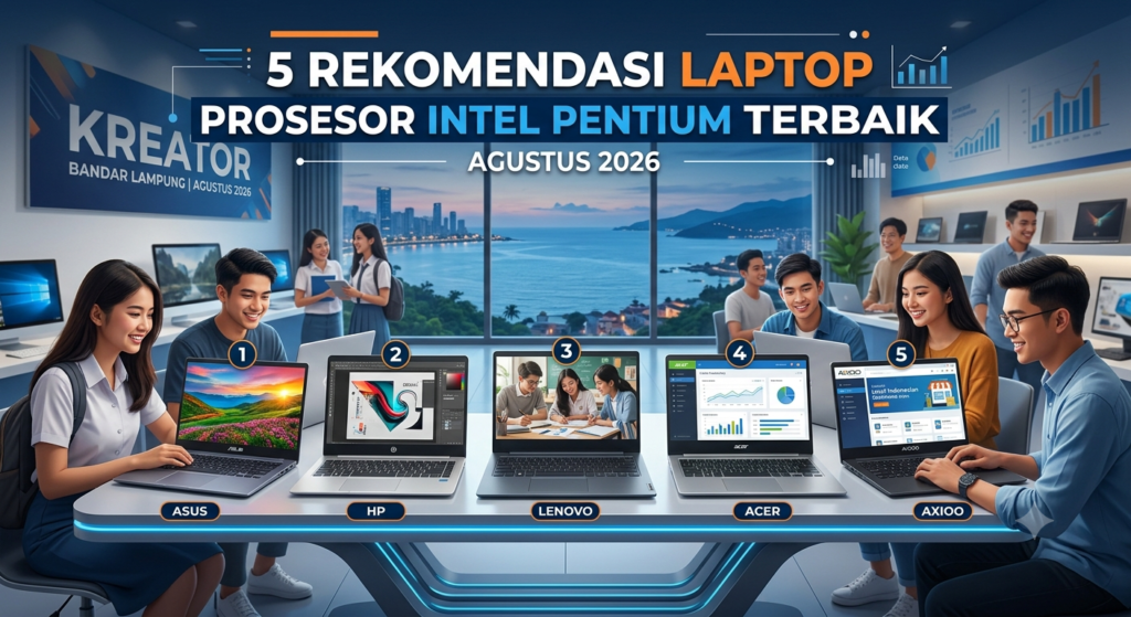 5 Rekomendasi Laptop Prosesor Intel Pentium Terbaik Agustus 2026: Hemat, Awet, dan Andal