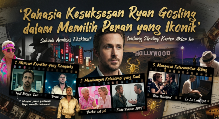 Rahasia Kesuksesan Ryan Gosling dalam Memilih Peran yang Ikonik