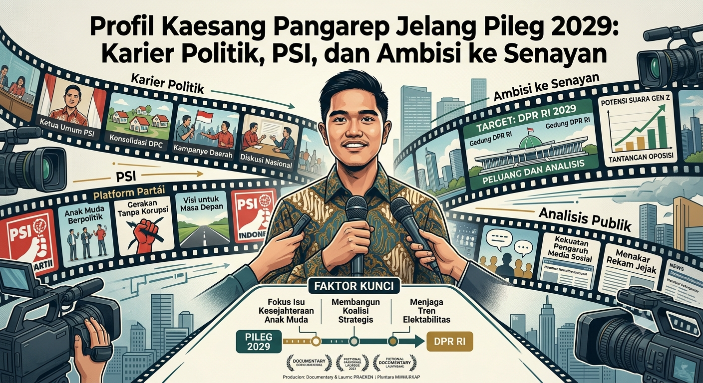 Profil Kaesang Pangarep Jelang Pileg 2029: Karier Politik, PSI, dan Ambisi ke Senayan