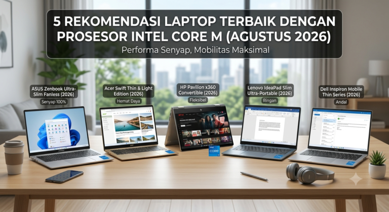5 Rekomendasi Laptop Terbaik dengan Prosesor Intel Core M (Agustus 2026)