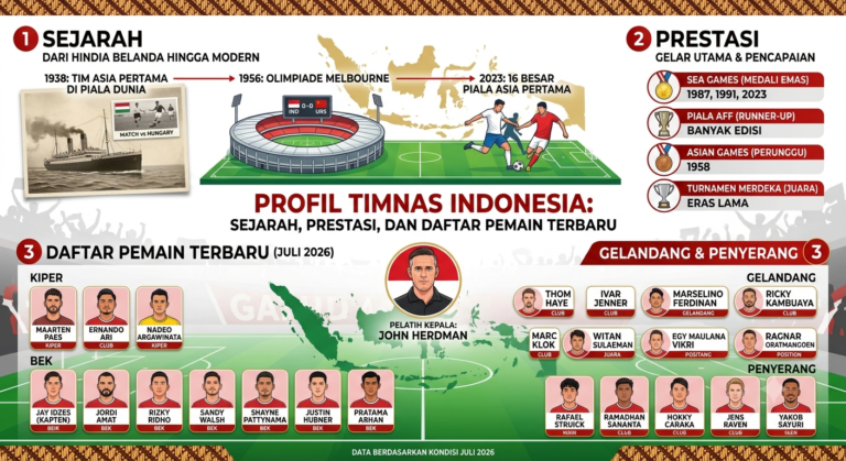 Profil Timnas Indonesia: Sejarah, Prestasi, dan Daftar Pemain Terbaru