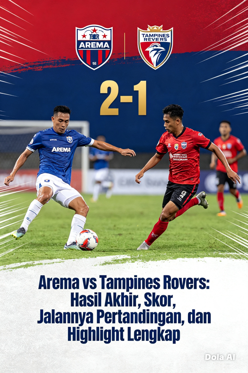 Hasil Arema vs Tampines