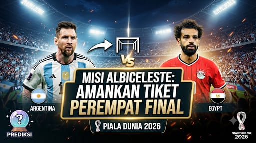 Prediksi Argentina vs Egypt: Misi Albiceleste Amankan Tiket ke Perempat Final Piala Dunia 2026