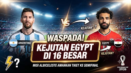 Argentina Waspadai Kejutan Egypt di Babak 16 Besar Piala Dunia 2026