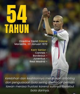 10 Fakta Menarik tentang Zinedine Zidane yang Wajib Diketahui Pecinta Sepak Bola