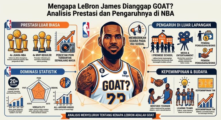 Mengapa LeBron James Dianggap GOAT? Analisis Prestasi dan Pengaruhnya di NBA
