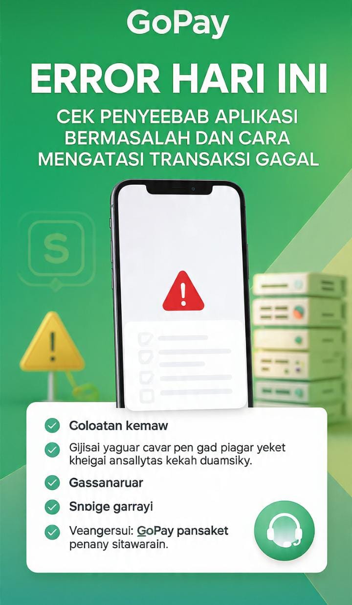 GoPay Error Hari Ini: Cek Penyebab Aplikasi Bermasalah dan Cara Mengatasi Transaksi Gagal