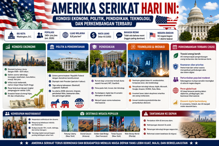 Amerika Serikat Hari Ini: Kondisi Ekonomi, Politik, Pendidikan, Teknologi, dan Perkembangan Terbaru