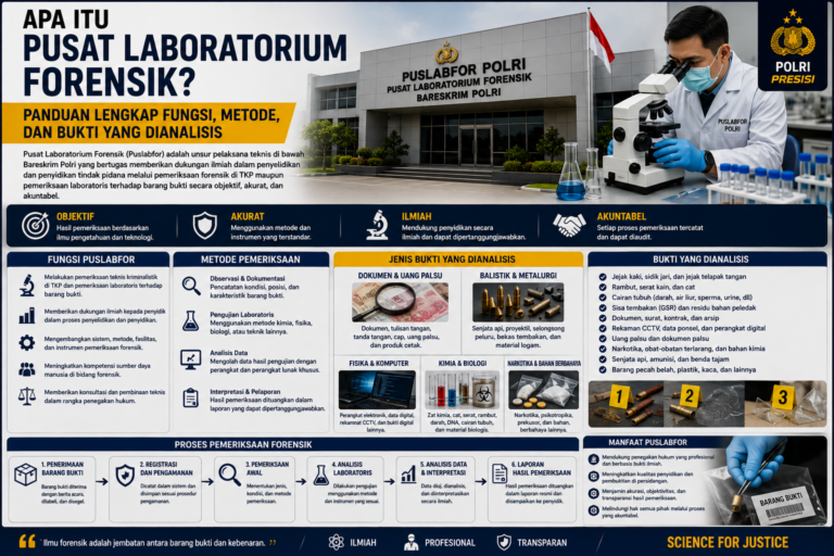Apa Itu Pusat Laboratorium Forensik? Panduan Lengkap Fungsi, Metode, dan Bukti yang Dianalisis