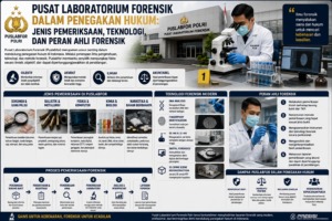 Pusat Laboratorium Forensik dalam Penegakan Hukum: Jenis Pemeriksaan, Teknologi, dan Peran Ahli Forensik