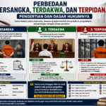 Perbedaan Tersangka, Terdakwa, dan Terpidana: Pengertian dan Dasar Hukumnya