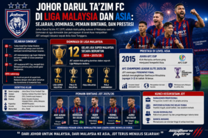 Johor Darul Ta'zim FC: Profil, Sejarah, Prestasi, Pemain, dan Perjalanan Klub