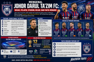 Mengenal Johor Darul Ta'zim FC: Skuad, Pelatih, Stadion, Gelar, dan Fakta Menarik