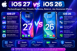 iOS 27 vs iOS 26: Perbandingan Fitur, Desain, Performa, Baterai, dan Keamanan iPhone