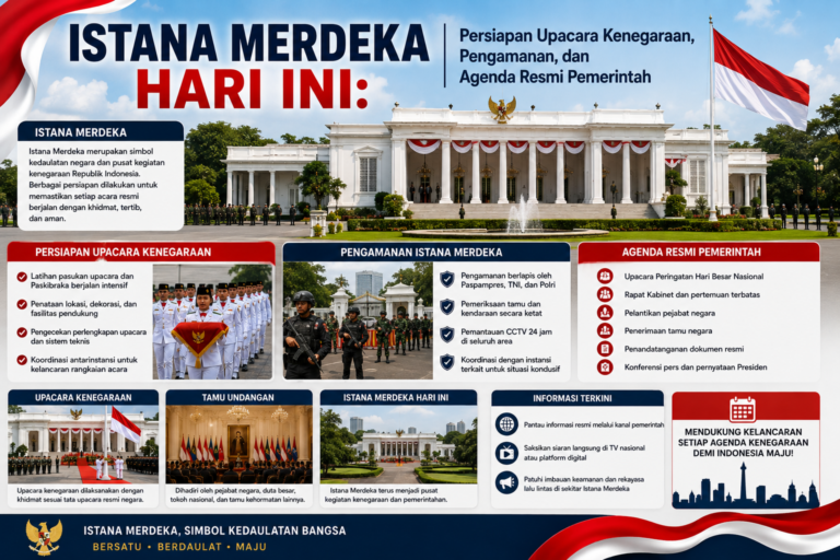 Istana Merdeka Hari Ini: Persiapan Upacara Kenegaraan, Pengamanan, dan Agenda Resmi Pemerintah