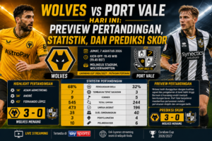 Wolves vs Port Vale Hari Ini: Preview Pertandingan, Statistik, dan Prediksi Skor