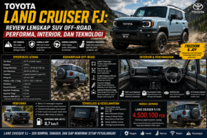 Toyota Land Cruiser FJ: Review Lengkap SUV Off-Road, Performa, Interior, dan Teknologi