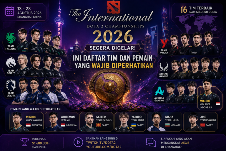The International 2026 Segera Digelar, Ini Daftar Tim dan Pemain yang Wajib Diperhatikan