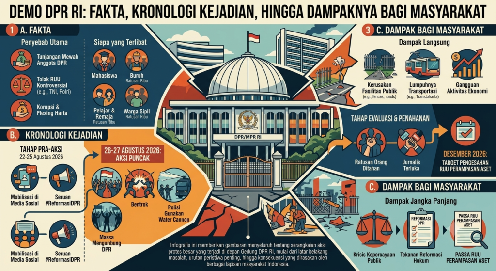 Demo DPR RI: Fakta, Kronologi Kejadian, hingga Dampaknya bagi Masyarakat