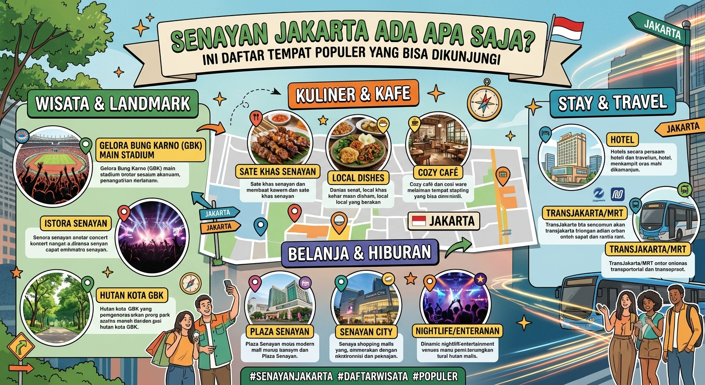 Senayan Jakarta Ada Apa Saja? Ini Daftar Tempat Populer yang Bisa Dikunjungi