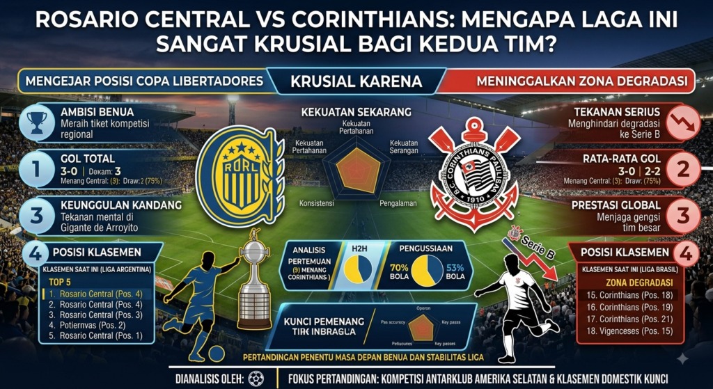 Rosario Central vs Corinthians: Mengapa Laga Ini Sangat Krusial Bagi Kedua Tim?