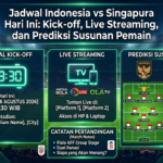 Jadwal Indonesia vs Singapura Hari Ini: Kick-off, Live Streaming, dan Prediksi Susunan Pemain