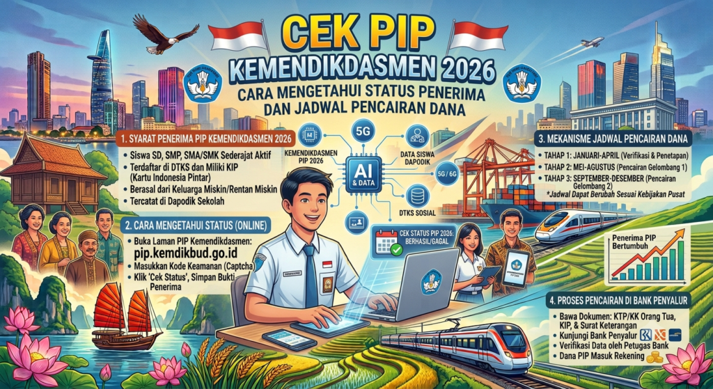 Cek PIP Kemendikdasmen 2026: Cara Mengetahui Status Penerima dan Jadwal Pencairan Dana
