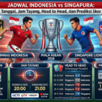 Jadwal Indonesia vs Singapura: Tanggal, Jam Tayang, Head to Head, dan Prediksi Skor