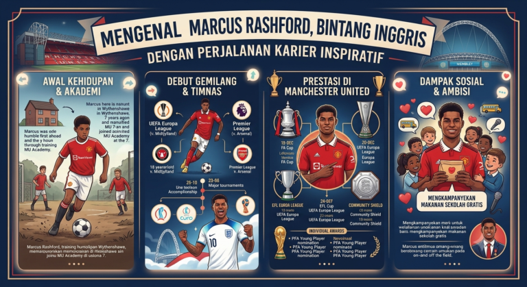 Mengenal Marcus Rashford, Bintang Inggris dengan Perjalanan Karier Inspiratif