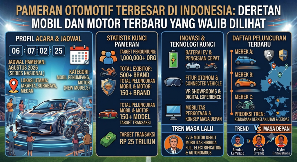 Pameran Otomotif Terbesar di Indonesia: Deretan Mobil dan Motor Terbaru yang Wajib Dilihat