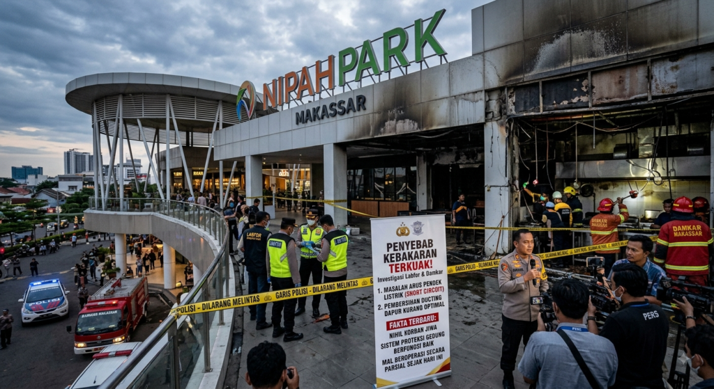 Terkuak! Ini Penyebab Kebakaran di Nipah Mall Makassar dan Fakta Terbarunya