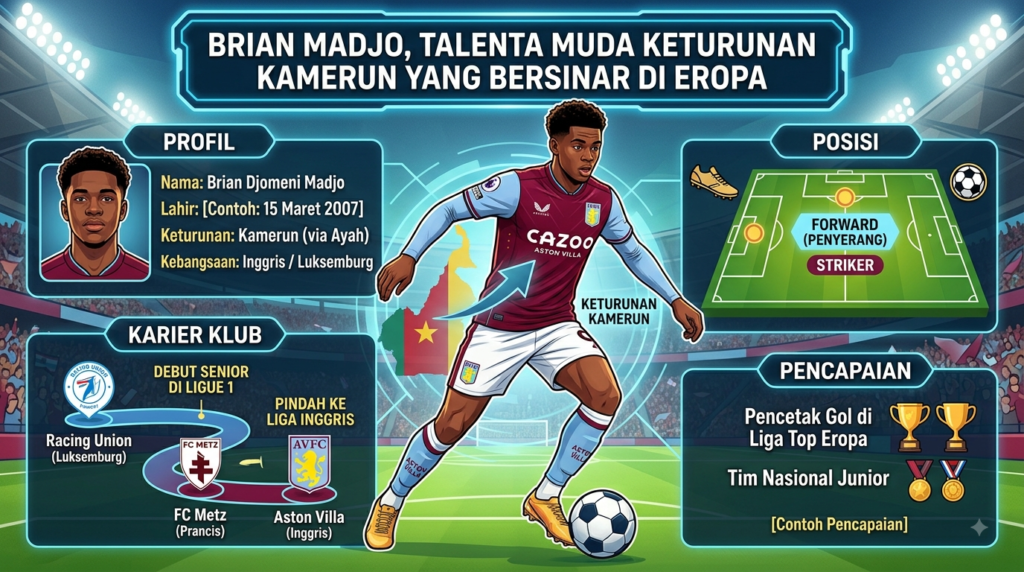 Brian Madjo, Talenta Muda Keturunan Kamerun yang Bersinar di Eropa