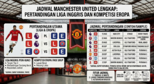 Jadwal Manchester United Lengkap: Pertandingan Liga Inggris dan Kompetisi Eropa