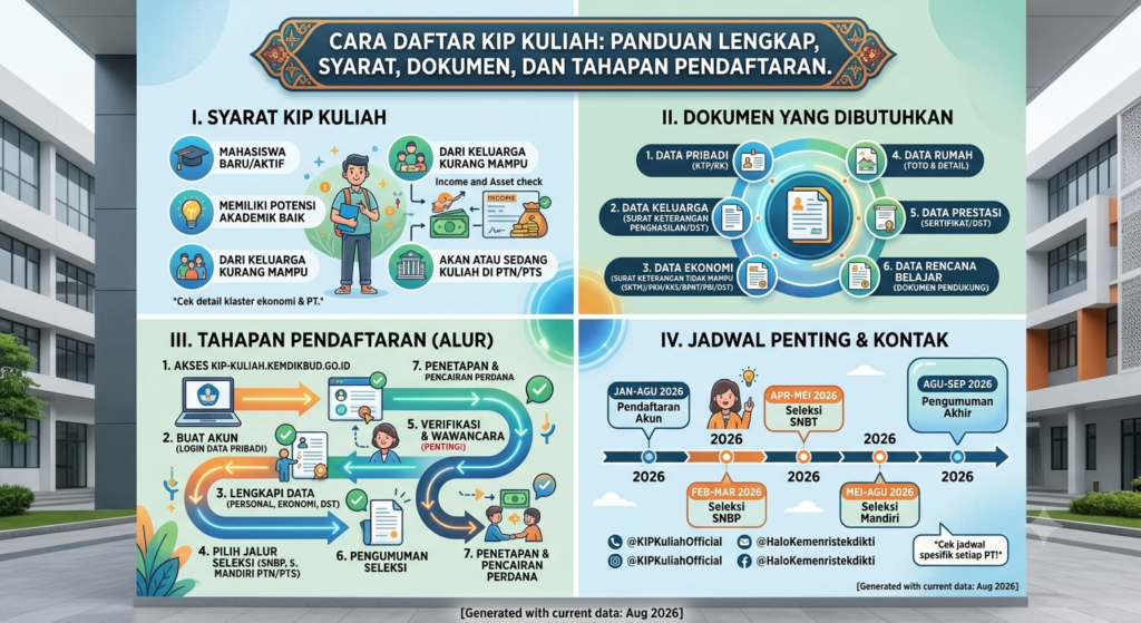 Cara Daftar KIP Kuliah: Panduan Lengkap, Syarat, Dokumen, dan Tahapan Pendaftaran