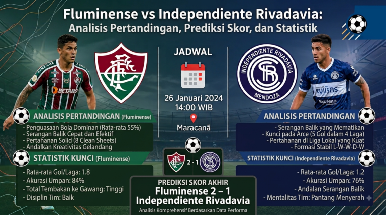 Fluminense vs Independiente Rivadavia: Analisis Pertandingan, Prediksi Skor, dan Statistik