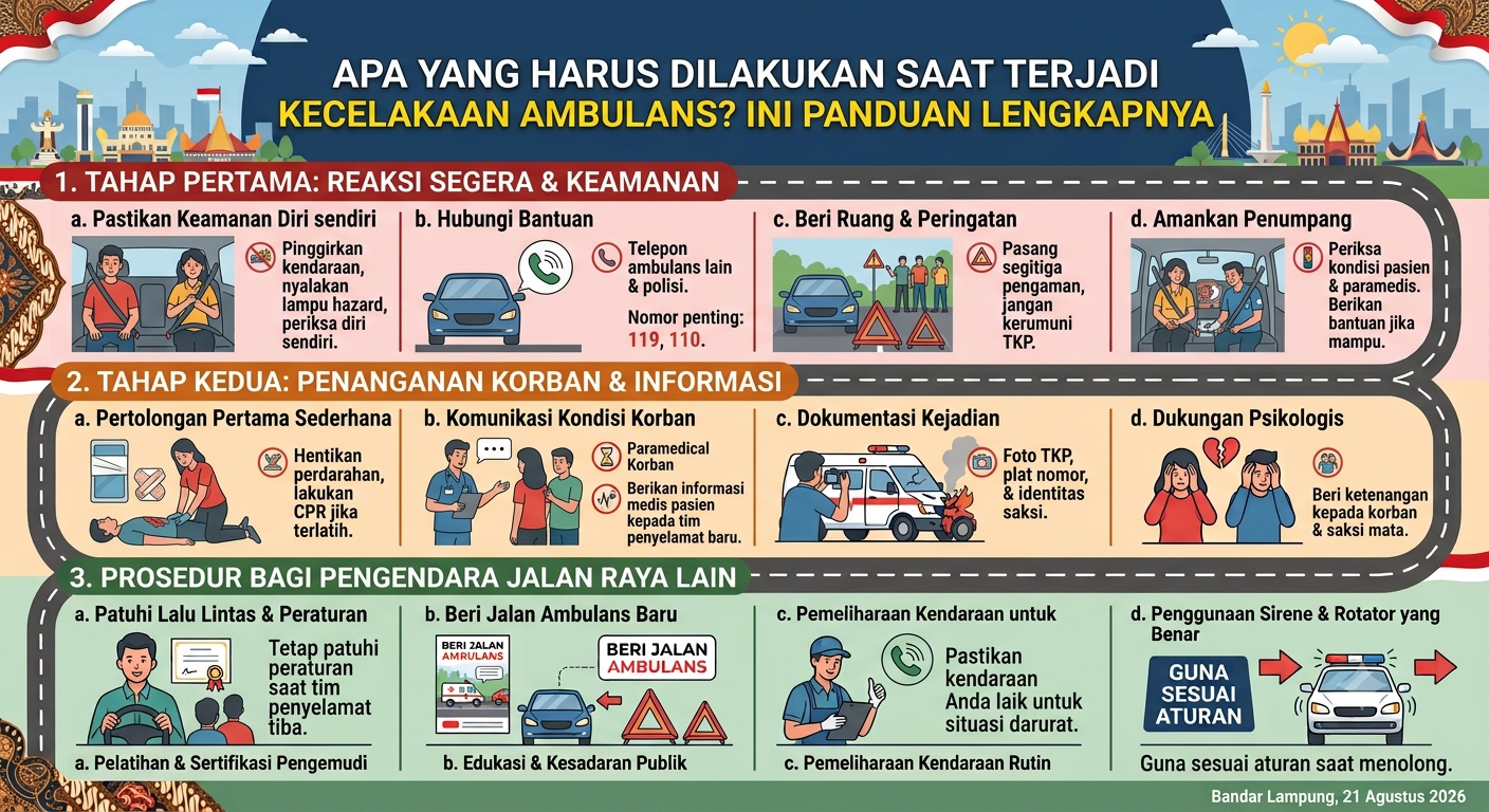 Apa yang Harus Dilakukan Saat Terjadi Kecelakaan Ambulans? Ini Panduan Lengkapnya