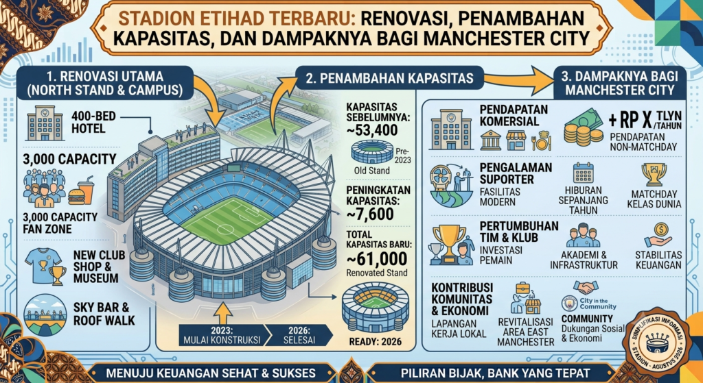 Stadion Etihad Terbaru: Renovasi, Penambahan Kapasitas, dan Dampaknya bagi Manchester City