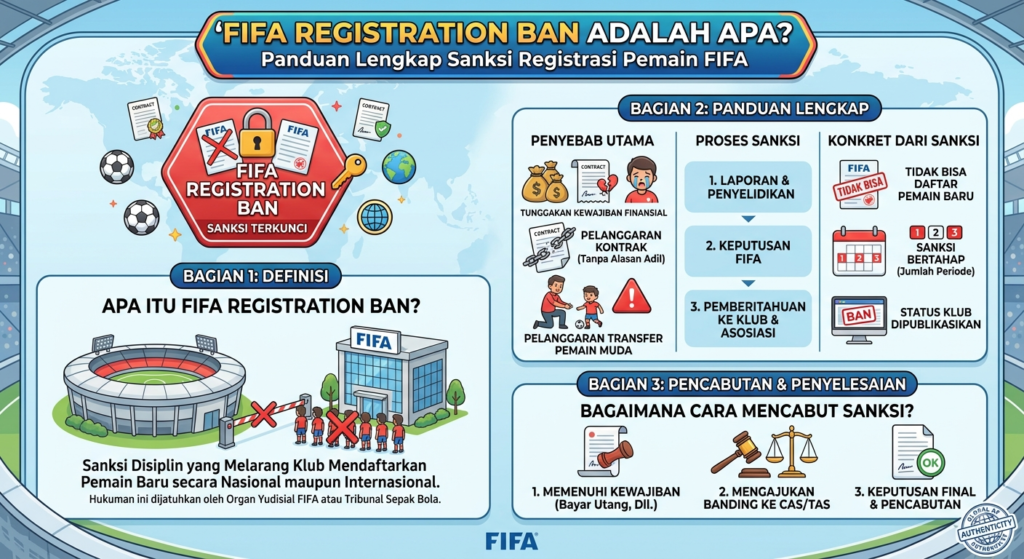 FIFA Registration Ban Adalah Apa? Panduan Lengkap Sanksi Registrasi Pemain FIFA