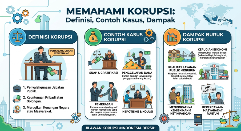 Tentang Korupsi Lengkap: Definisi, Contoh Kasus, Dampak