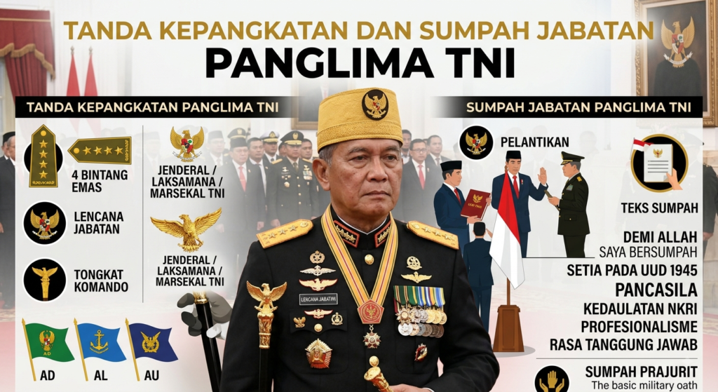 Tanda Kepangkatan dan Sumpah Jabatan Panglima TNI: Ini Penjelasan Lengkapnya
