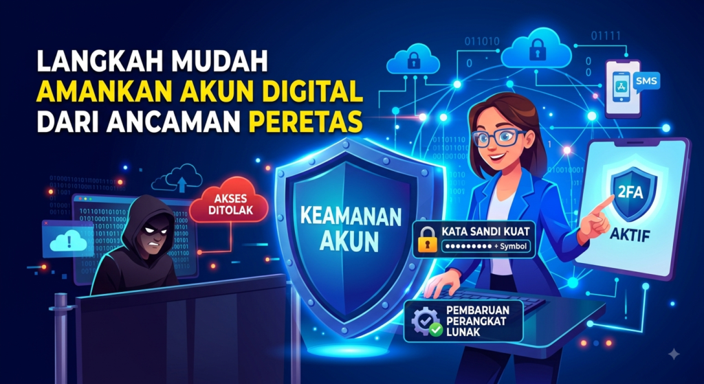 Langkah Mudah Amankan Akun Digital dari Ancaman Peretas