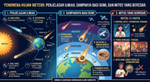 Fenomena Hujan Meteor: Penjelasan Ilmiah, Dampaknya bagi Bumi, dan Mitos yang Beredar