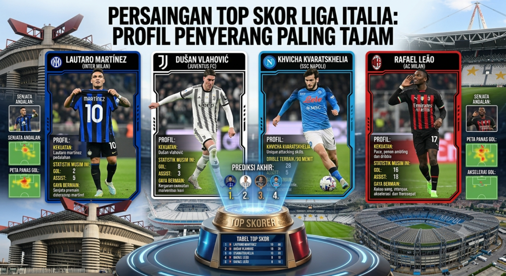 Persaingan Top Skor Liga Italia: Profil Penyerang Paling Tajam
