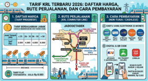 Tarif KRL Terbaru 2026: Daftar Harga, Rute Perjalanan, dan Cara Pembayaran