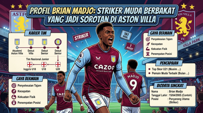 Profil Brian Madjo, Striker Muda Berbakat yang Jadi Sorotan di Aston Villa