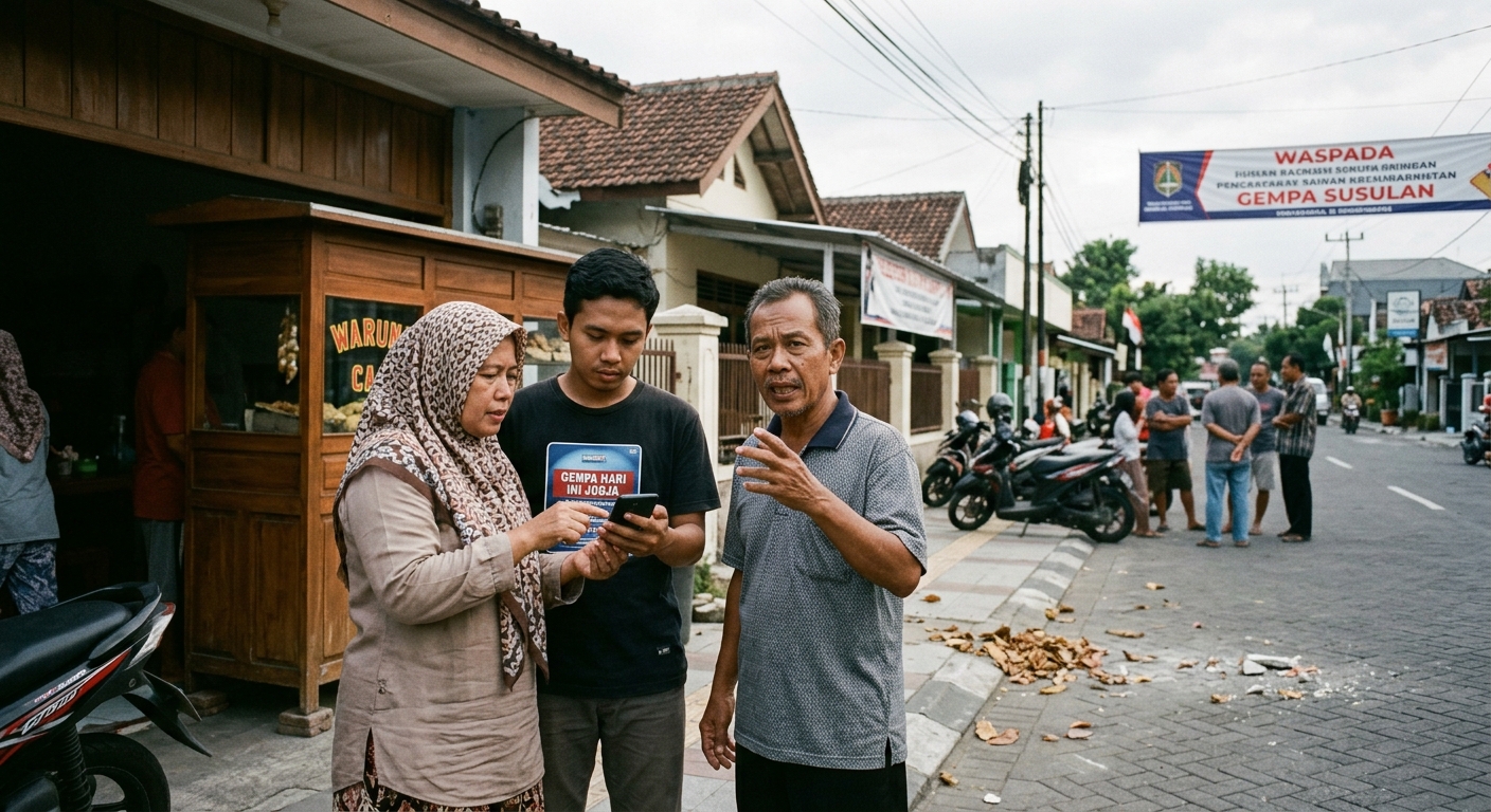 Gempa Hari Ini Terasa di Jogja, Warga Diimbau Waspada Potensi Gempa Susulan