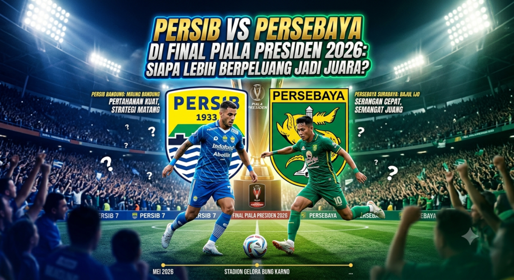 Persib vs Persebaya di Final Piala Presiden 2026: Siapa Lebih Berpeluang Jadi Juara?