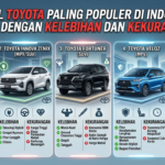 5 Mobil Toyota Paling Populer di Indonesia, Lengkap dengan Kelebihan dan Kekurangannya